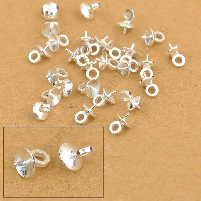 5MM Wholesale 100PCS DIY Jewelry Findings 925 Sterling Silver Bail Connectors Pendant Beads Cap For Pearl,Crystal Bead
5MM Wholesale 100PCS DIY Jewelry Findings 925 Sterling Silver Bail Connectors Pendant Beads Cap For Pearl,Crystal Bead