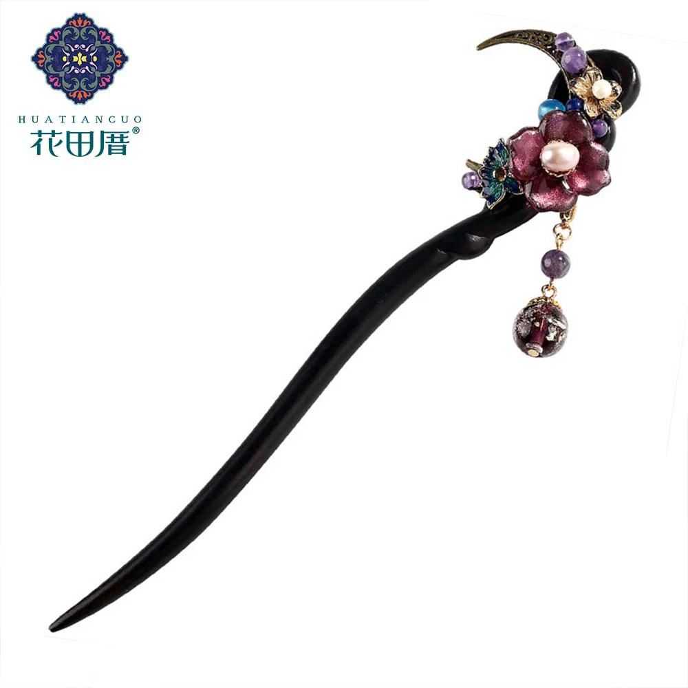 Alloy Lotus Moon Pearl Glaze Flower Handmade Ethnic Wood Hair Sticks Pins Rhinestone Hair Jewelry Accessories for Women FZ-18018
Alloy Lotus Moon Pearl Glaze Flower Handmade Ethnic Wood Hair Sticks Pins Rhinestone Hair Jewelry Accessories for Women FZ-18018
