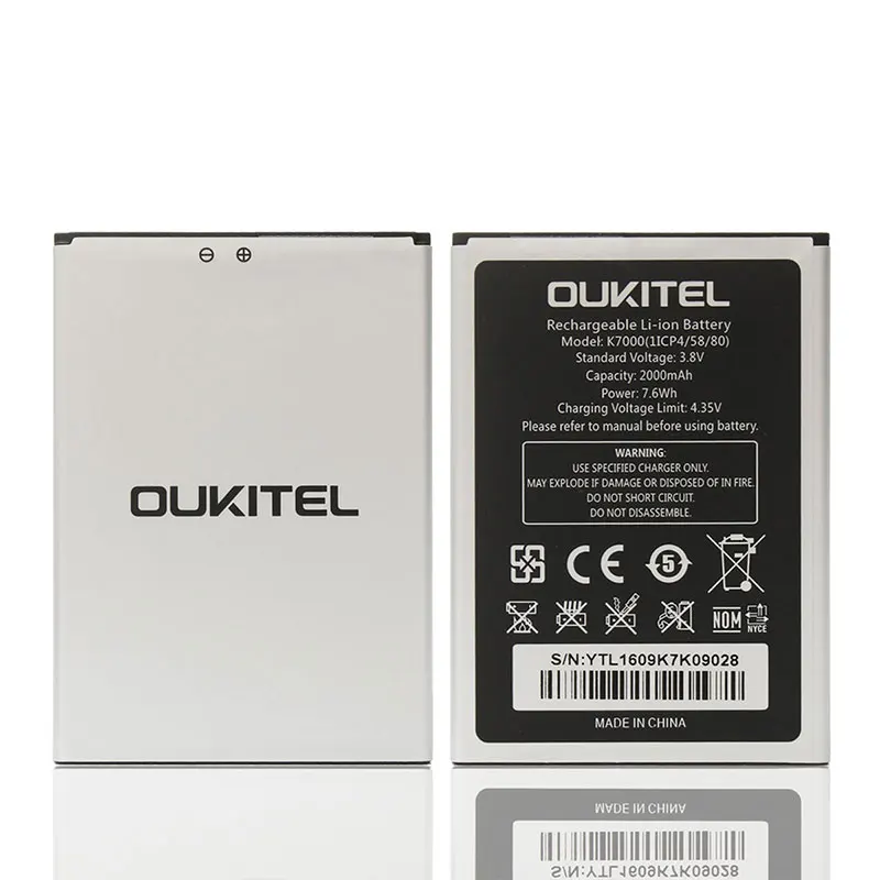 Oukitel K7000 Battery Original Battery 2000mAh Smartphone Replacement Accessary For Oukitel K7000 In stock
Oukitel K7000 Battery Original Battery 2000mAh Smartphone Replacement Accessary For Oukitel K7000 In stock