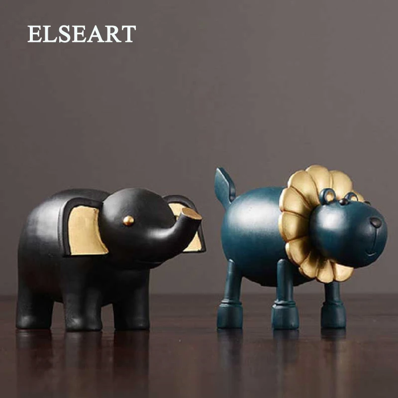 Resin handicraft geometry animal ornaments lion and elephant figurine for home office decoration
Resin handicraft geometry animal ornaments lion and elephant figurine for home office decoration