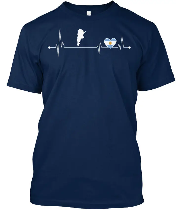 Аргентинские стили Hearbeat дизайнерская футболка с логотипом новинка 2019 Мужская