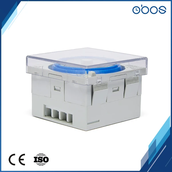 240V OBOS brand 24H timerswitch small body mechanical type timer with 96 times on /off per day minimum setting unit 15 mins
240V OBOS brand 24H timerswitch small body mechanical type timer with 96 times on /off per day minimum setting unit 15 mins