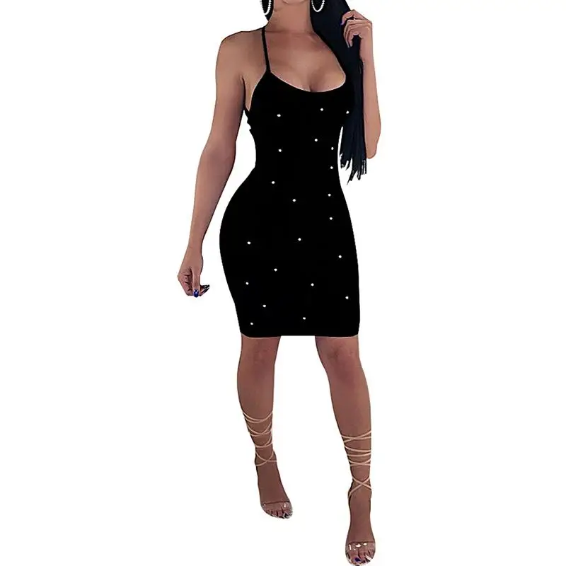 Women Spaghetti Strap Pearl Beading Vestidos Sexy Backless Hollow Out Bodycon Dress Fashion Club Party Dress WS7246C
Women Spaghetti Strap Pearl Beading Vestidos Sexy Backless Hollow Out Bodycon Dress Fashion Club Party Dress WS7246C