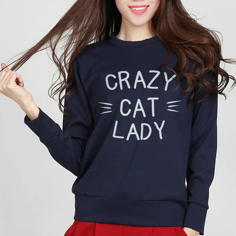 Осенний Женский свитшот с принтом Crazy Cat, джемпер в европейском стиле, повседневный Милый Забавный костюм в стиле хип-хоп, хлопковая толстовк...
Осенний Женский свитшот с принтом Crazy Cat, джемпер в европейском стиле, повседневный Милый Забавный костюм в стиле хип-хоп, хлопковая толстовк...