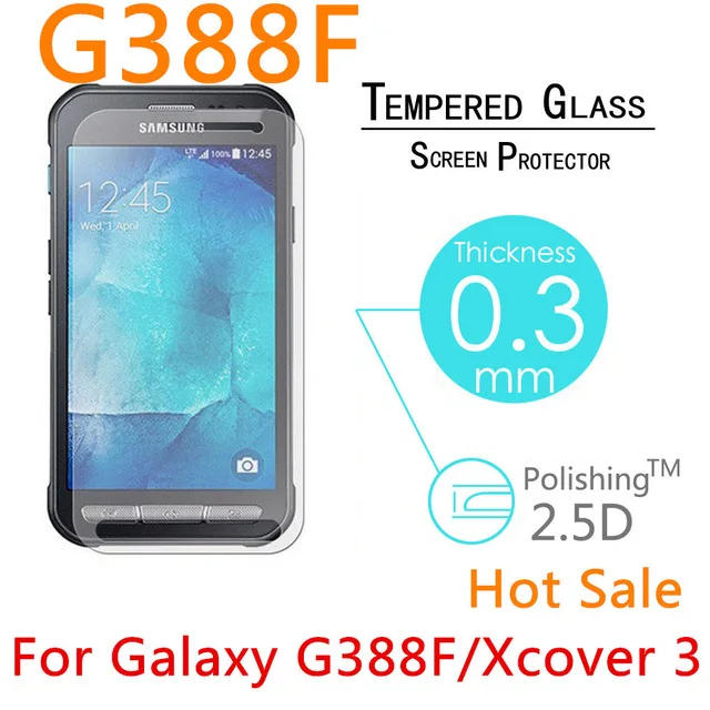 Закаленное стекло 9H 2.5D Премиум Защитная пленка для Samsung Galaxy Xcover 3 G388F 4 8 "Xcover3 1