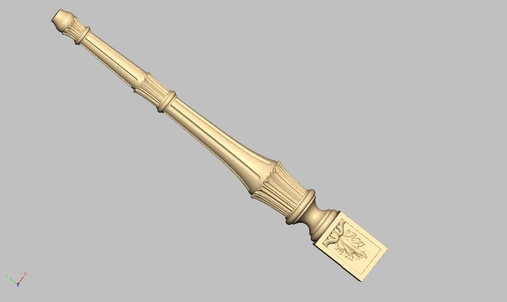 Furniture cabinet chair table leg STL format file 3D model for CNC Router carving relief 871
Furniture cabinet chair table leg STL format file 3D model for CNC Router carving relief 871