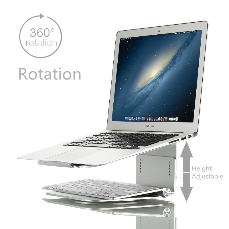 U3 Height Adjustable Aluminum Alloy Laptop Cooling Stand 360 Rotation Ergonomic 10-17 inch Notebook Holder for MacBook Air Pro
U3 Height Adjustable Aluminum Alloy Laptop Cooling Stand 360 Rotation Ergonomic 10-17 inch Notebook Holder for MacBook Air Pro