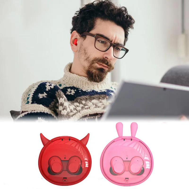 Personality Devil TWS Bluetooth Earphones 5.0 True Wireless Earphones Earphone Charging Case Mini Cufflinks Waterproof Earphones
Personality Devil TWS Bluetooth Earphones 5.0 True Wireless Earphones Earphone Charging Case Mini Cufflinks Waterproof Earphones