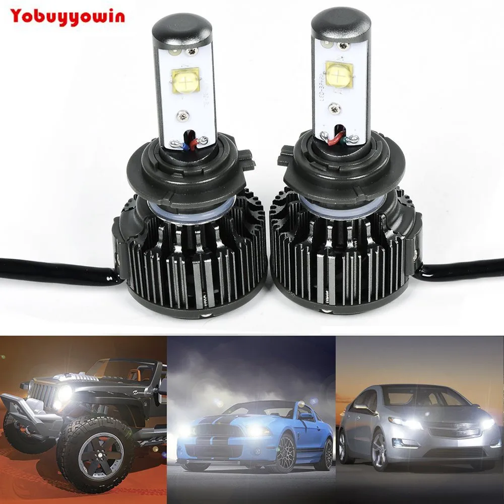 Super Bright Car H7 6000K 30W IP68 3600LM CREE XHP50 Chip LED H7 Headlight Lamp Bulb W/ Cooling Fan Set
Super Bright Car H7 6000K 30W IP68 3600LM CREE XHP50 Chip LED H7 Headlight Lamp Bulb W/ Cooling Fan Set