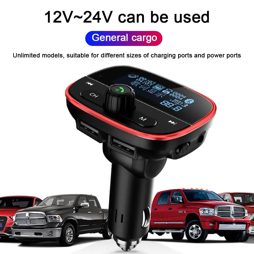 Bluetooth Car MP3 Player FM Transmitter Audio Adapter Receiver Wireless Hands-free Voltmeter Car Kit TF Card AUX USB Audio Adapt
Bluetooth Car MP3 Player FM Transmitter Audio Adapter Receiver Wireless Hands-free Voltmeter Car Kit TF Card AUX USB Audio Adapt