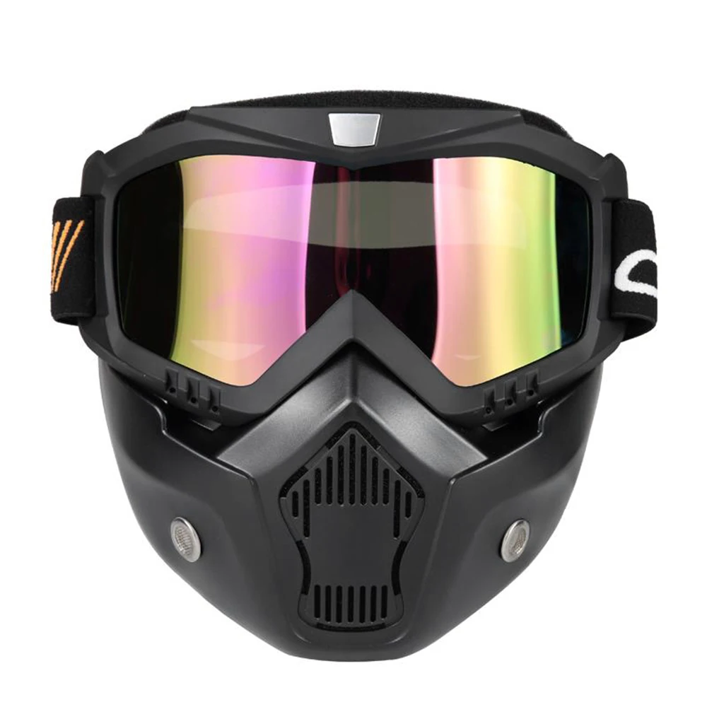Mortorcycle Mask Detachable Goggles and Mouth Filter for Open Face Helmet Motocross Ski Snowboard
Mortorcycle Mask Detachable Goggles and Mouth Filter for Open Face Helmet Motocross Ski Snowboard