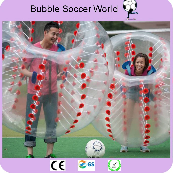 2018 новый воздушный пузырь футбол 0 8 мм ПВХ 1 2 м 5 7 бампер мяч для взрослых надувной