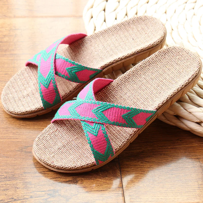 Hot New Summer Women Linen Slippers Brand Quality Flat Ribbon Non-Slip Indoor Flax Slides Home Sandals Lady Ethnic Beach Shoes
Hot New Summer Women Linen Slippers Brand Quality Flat Ribbon Non-Slip Indoor Flax Slides Home Sandals Lady Ethnic Beach Shoes
