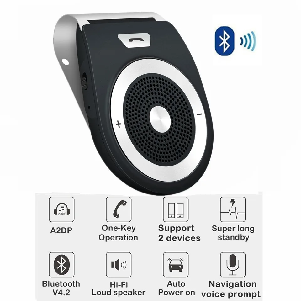 Bluetooth 4.2 Car Kit for Phone Handsfree Music Receiver MP3 Music Player Car Speaker Set Sun Visor Clip for Huawei Xiaomi
Bluetooth 4.2 Car Kit for Phone Handsfree Music Receiver MP3 Music Player Car Speaker Set Sun Visor Clip for Huawei Xiaomi