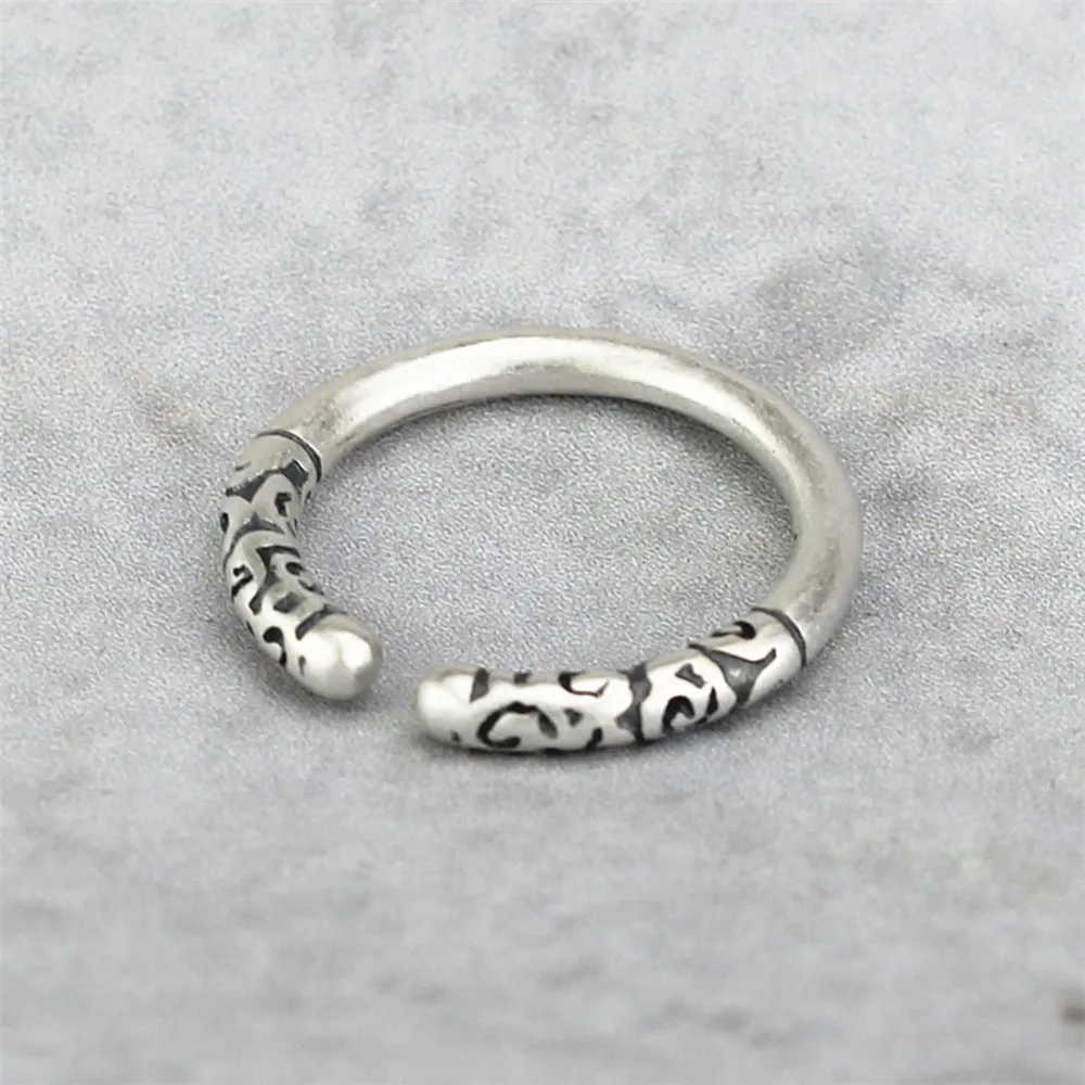 925 Sterling Silver Sun Wukong Golden Cudgel Relief Open Rings For Women Men Vintage Prevent Allergy Sterling-silver-jewelry
925 Sterling Silver Sun Wukong Golden Cudgel Relief Open Rings For Women Men Vintage Prevent Allergy Sterling-silver-jewelry