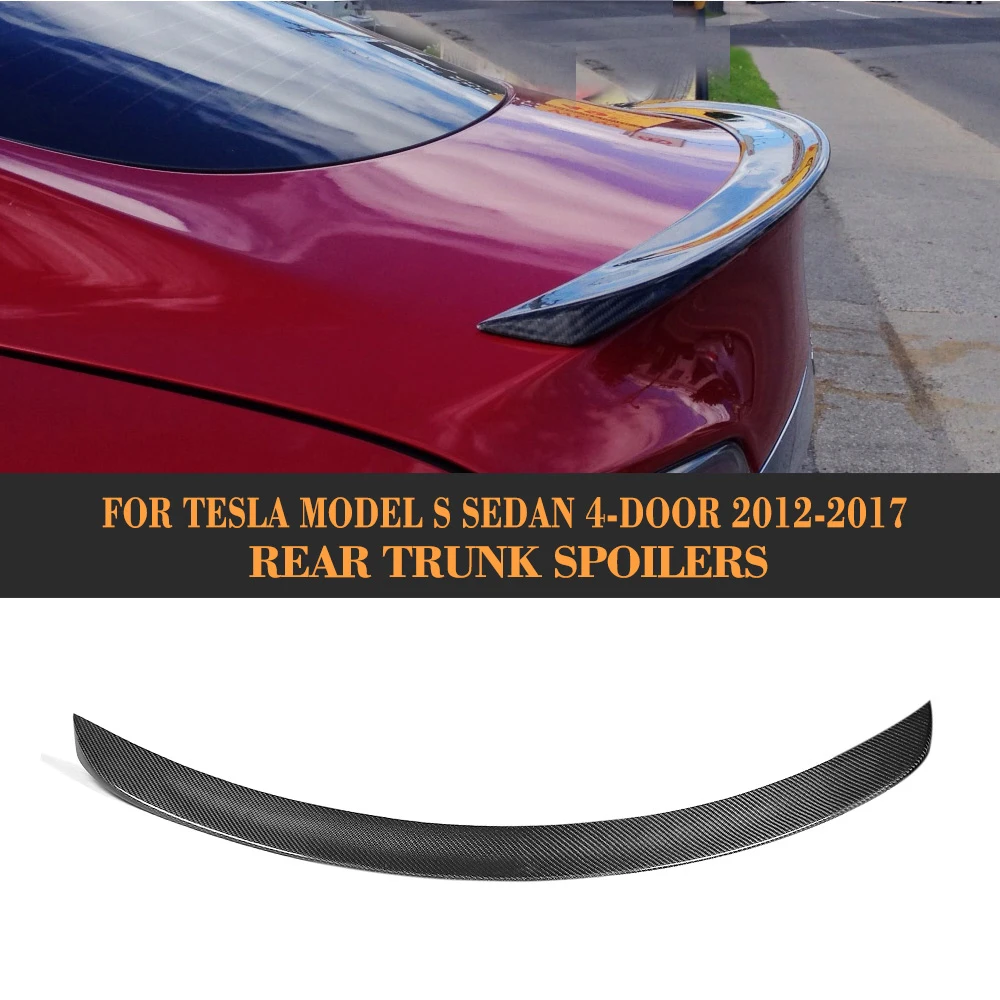 Gloss Carbon Fiber Rear Trunk Wing Spoiler for Tesla Model S Sedan 60 70 75 85 90 D P85D P90D P100D 12-17 Two Style
Gloss Carbon Fiber Rear Trunk Wing Spoiler for Tesla Model S Sedan 60 70 75 85 90 D P85D P90D P100D 12-17 Two Style
