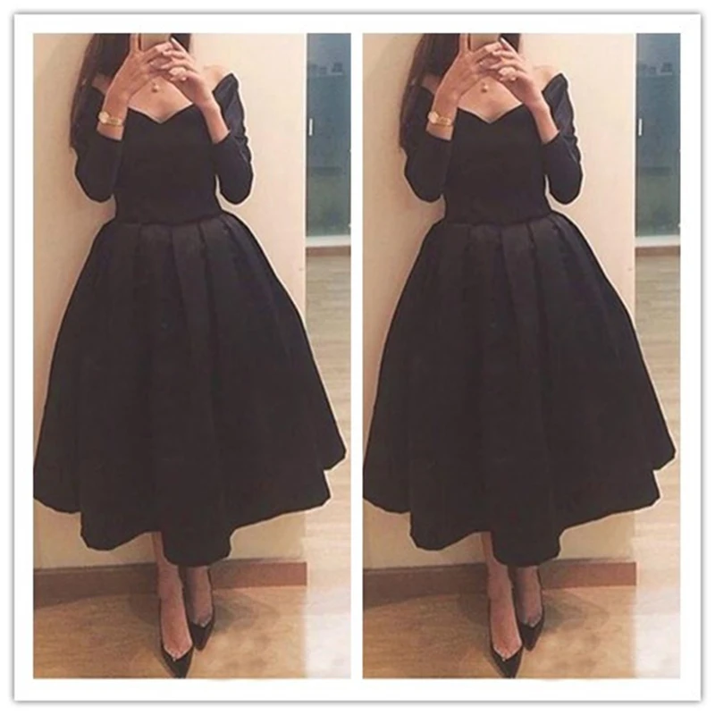 2018 Chapel Modern Short Prom Dresses A Line Off the shoulder Long Sleeve Tea-Length Evening Dresses Cocktail Party Gowns
2018 Chapel Modern Short Prom Dresses A Line Off the shoulder Long Sleeve Tea-Length Evening Dresses Cocktail Party Gowns