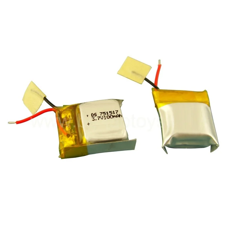 4pcs 3.7v 100mah 20c for Cheerson CX-10 cx10 CX12 JJ810 JJ820 V646 V676 RC Helicopter/RC quadcopter 3.7 V Li-po battery 751517
4pcs 3.7v 100mah 20c for Cheerson CX-10 cx10 CX12 JJ810 JJ820 V646 V676 RC Helicopter/RC quadcopter 3.7 V Li-po battery 751517