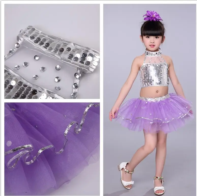 New girl's modern dance costumes kindergarten performance stage dance costumes children's sequins Jazz Costume
New girl's modern dance costumes kindergarten performance stage dance costumes children's sequins Jazz Costume
