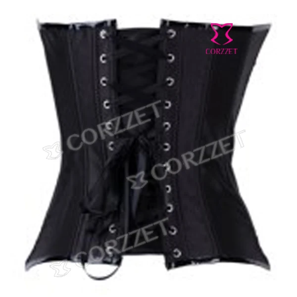 Black Satin White Floral Appliques Gothic Corset Top Corpete Fashion Women Corselet Overbust Bustier & Corset
Black Satin White Floral Appliques Gothic Corset Top Corpete Fashion Women Corselet Overbust Bustier & Corset
