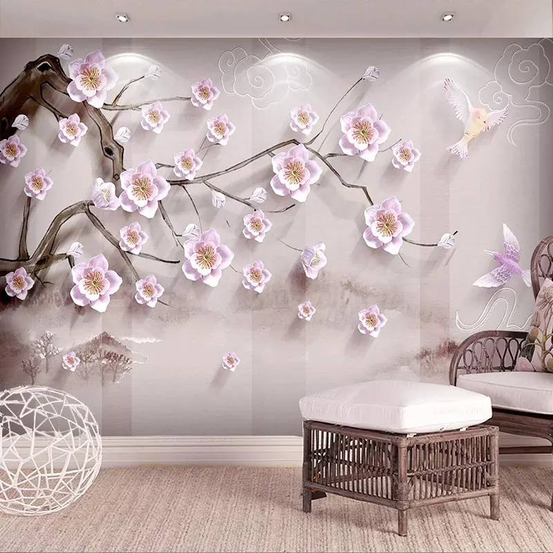 Custom Mural Wallpaper 3D Stereo Relief Plum Blossom Photo Wall Painting Living Room TV Sofa Background Wall Home Decor 3D Mural
Custom Mural Wallpaper 3D Stereo Relief Plum Blossom Photo Wall Painting Living Room TV Sofa Background Wall Home Decor 3D Mural