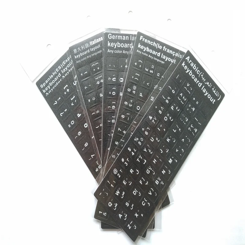 200 Spanish/Arabic/French/Italian/German Keyboard Stickers Alphabet Learning Laptop Keyboard European Countries DHL FreeShipping
200 Spanish/Arabic/French/Italian/German Keyboard Stickers Alphabet Learning Laptop Keyboard European Countries DHL FreeShipping