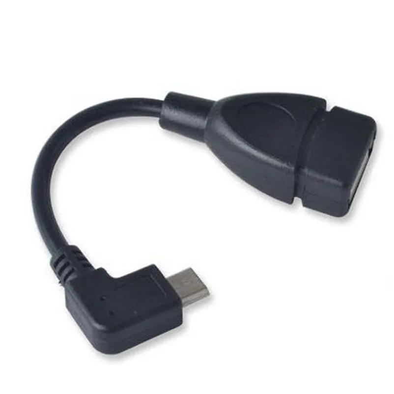 Новый переходник для кабеля микро USB 2 0 OTG с внутренней резьбой на 90 градусов