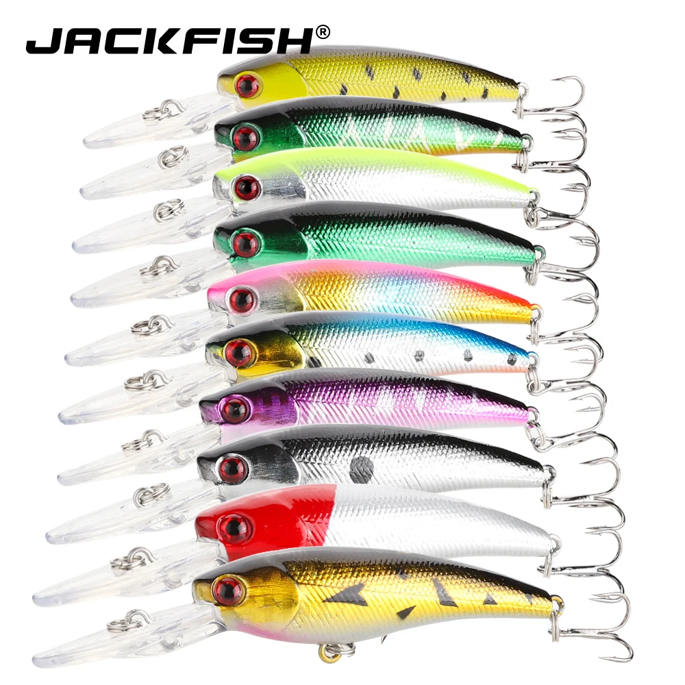JACKFISH набор рыболовных приманок, искусственная приманка, воблер 9 см/7 г, свимбейт 10 шт./лот, жесткие приманки для ловли карпа, рыболовные снасти
JACKFISH набор рыболовных приманок, искусственная приманка, воблер 9 см/7 г, свимбейт 10 шт./лот, жесткие приманки для ловли карпа, рыболовные снасти