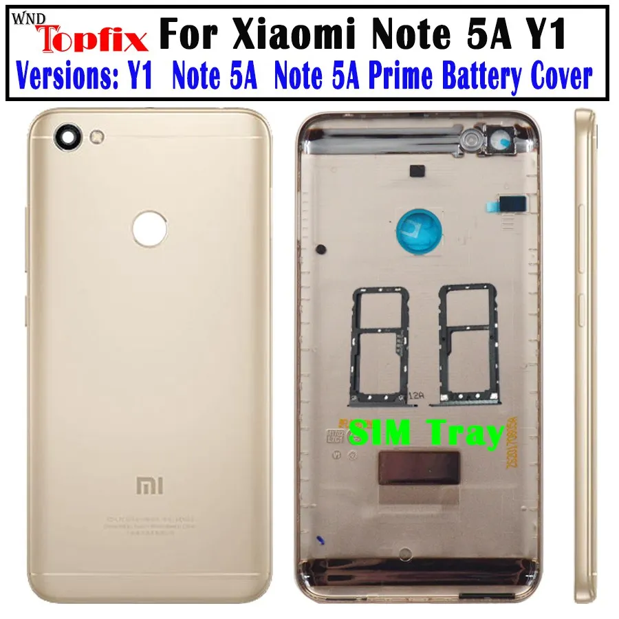 Новый чехол для XIAOMI Redmi Note 5A MDT6 задняя крышка сменный аккумулятор боковые кнопки