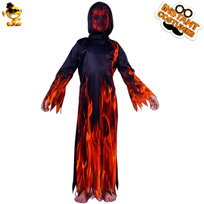 DSPLAY Kids Fire Flame Devil Costume Kid's Fashionable Horror Devil For Halloween Fancy Dress Party Boys Suit
DSPLAY Kids Fire Flame Devil Costume Kid's Fashionable Horror Devil For Halloween Fancy Dress Party Boys Suit