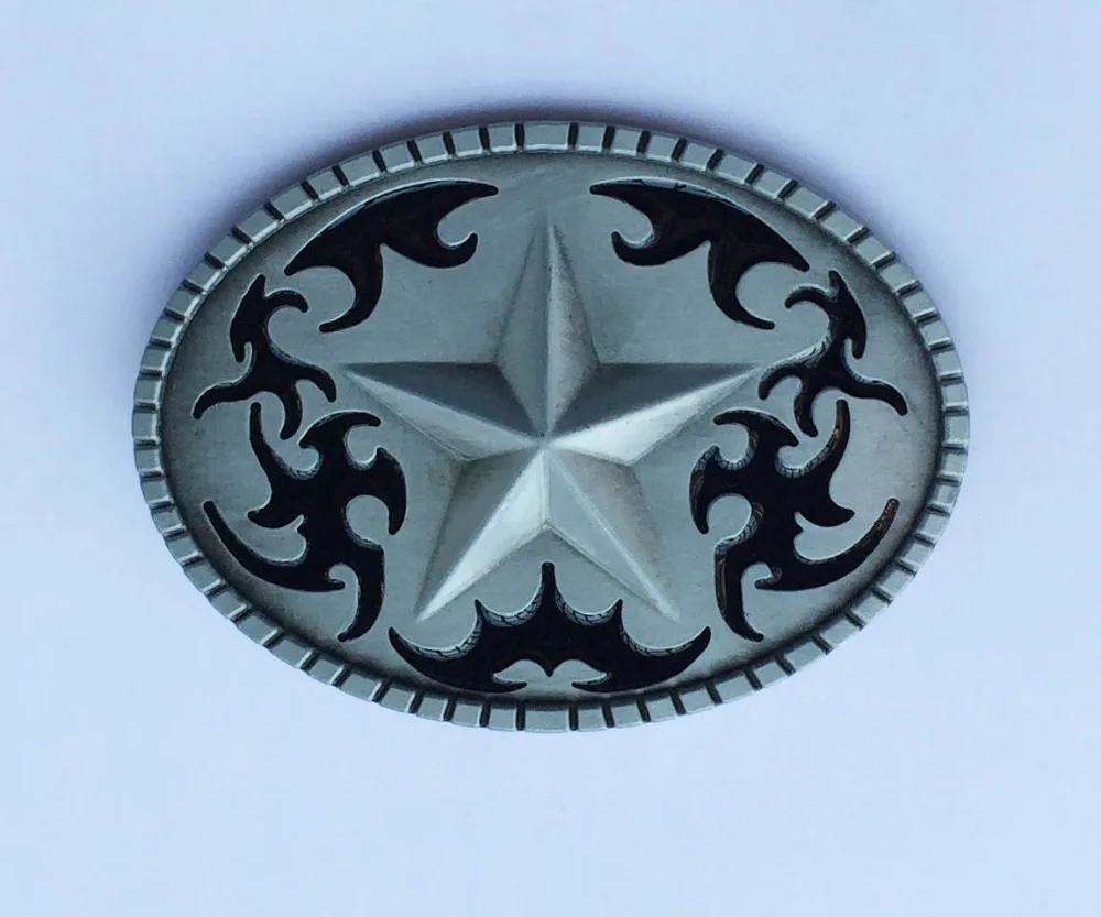 Western Texas Star Belt Buckle By Crazy Fun Metal SW-BY557 suitable for 4cm wideth snap on belt with continous stock
Western Texas Star Belt Buckle By Crazy Fun Metal SW-BY557 suitable for 4cm wideth snap on belt with continous stock
