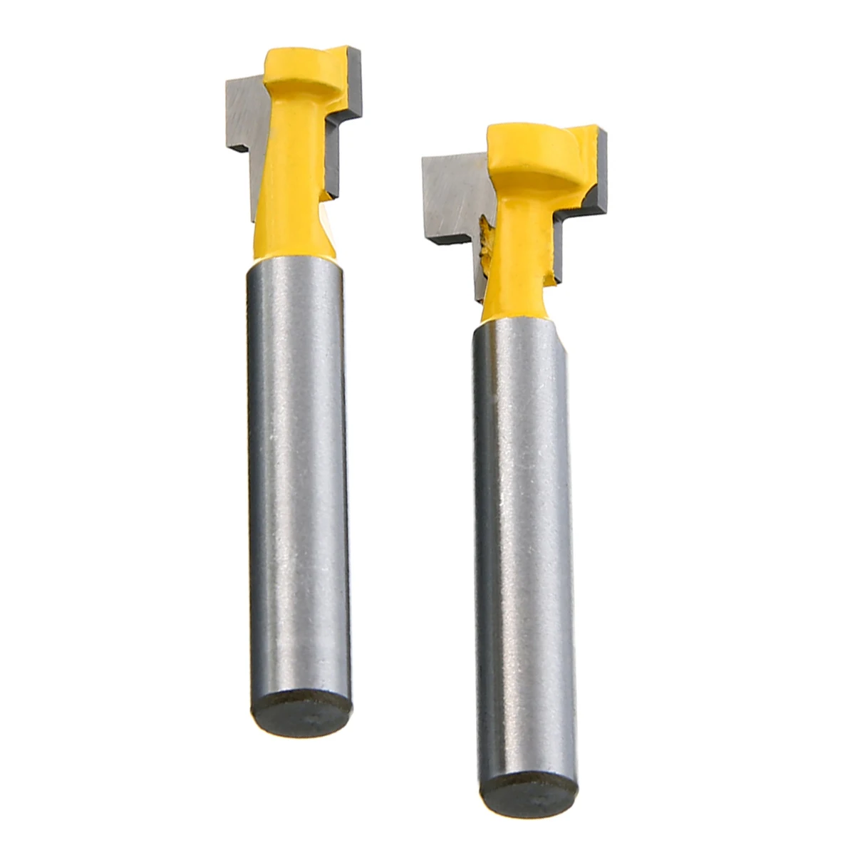 2Pcs 3/8'' & 1/2'' T-Slot Cutter Handle Router Bits 1/4'' Shank Woodworking Engraving Milling | Инструменты