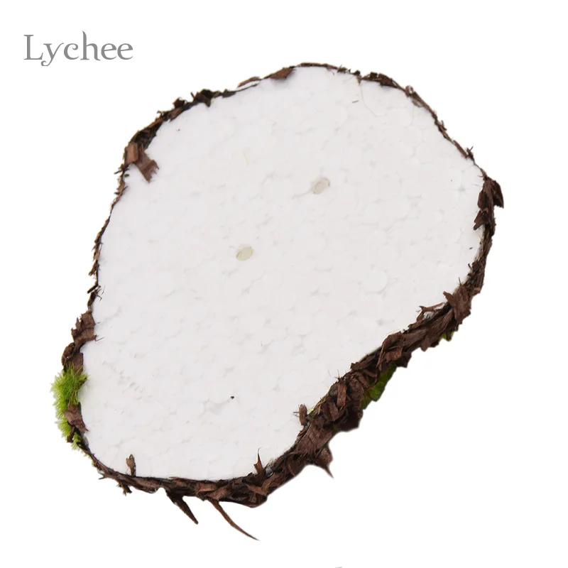 Lychee жизнь 6 шт. древесная стружка зеленый пены мох камень поддельный
