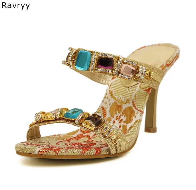 Colorful crystal Woman sandals bling bling rhinestone decor high heels Sexy Pumps thin heel slip-on female party show shoes
Colorful crystal Woman sandals bling bling rhinestone decor high heels Sexy Pumps thin heel slip-on female party show shoes