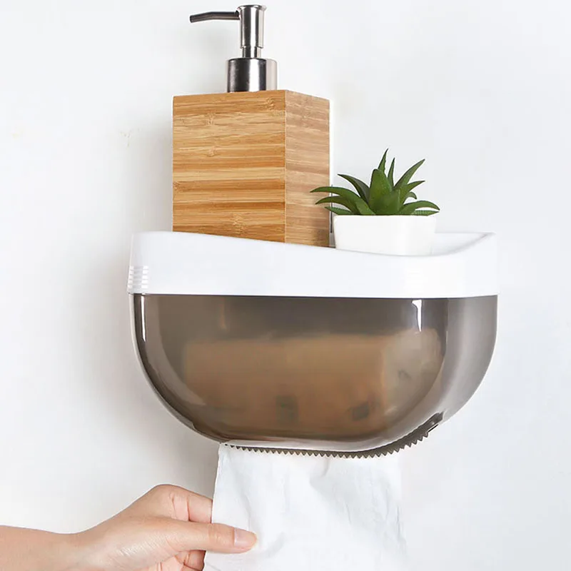 050 Multi - functional Non perforated toilet paper box bathroom wall hanging tissue box 23cm*12.5cm
050 Multi - functional Non perforated toilet paper box bathroom wall hanging tissue box 23cm*12.5cm