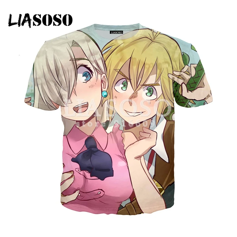 LIASOSO новая аниме Nanatsu No Taizai The Seven Deadly Sins 3D печать футболка/Толстовка хипстер