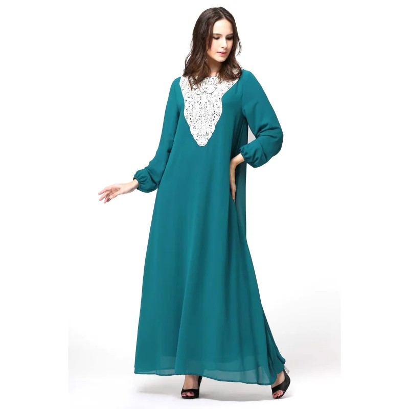 Кафтан Jilbab мусульманская одежда женское Коктейльное Платье макси с длинным