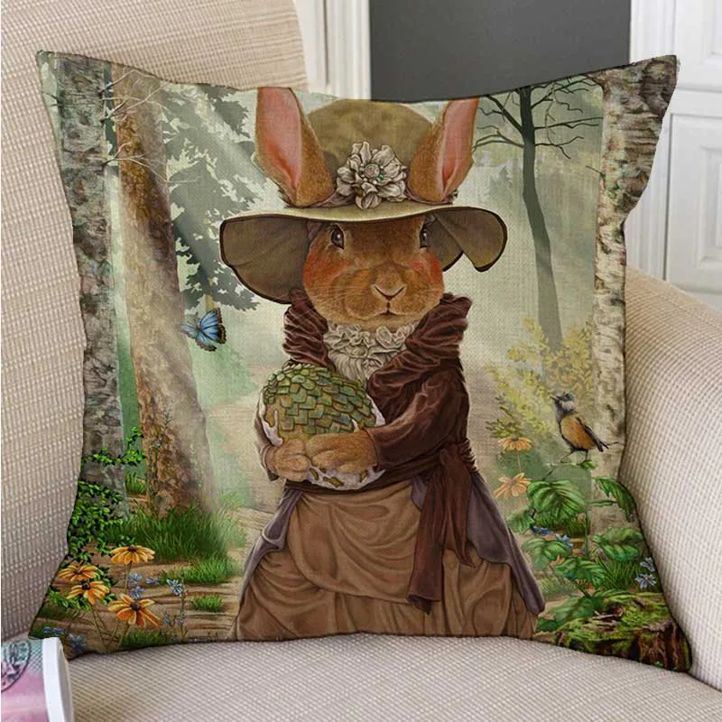 Lovely Fair Tale Alice in Wonderland Bunny Cat Hamster Owl Fox Art Drawing Children Room Decorative Throw Pillow Cushion Cover
Lovely Fair Tale Alice in Wonderland Bunny Cat Hamster Owl Fox Art Drawing Children Room Decorative Throw Pillow Cushion Cover