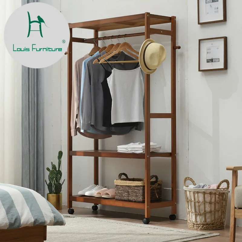 Louis Fashion Coat Rack Solid Wood Modern Landing Double Clothes Bedroom Creative Rack Mobile Hanger
Louis Fashion Coat Rack Solid Wood Modern Landing Double Clothes Bedroom Creative Rack Mobile Hanger