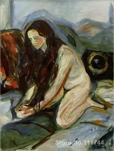 Холст картины Обнаженная на коленях Edvard Munch художественное произведение ручная роспись высокое качество
Холст картины Обнаженная на коленях Edvard Munch художественное произведение ручная роспись высокое качество