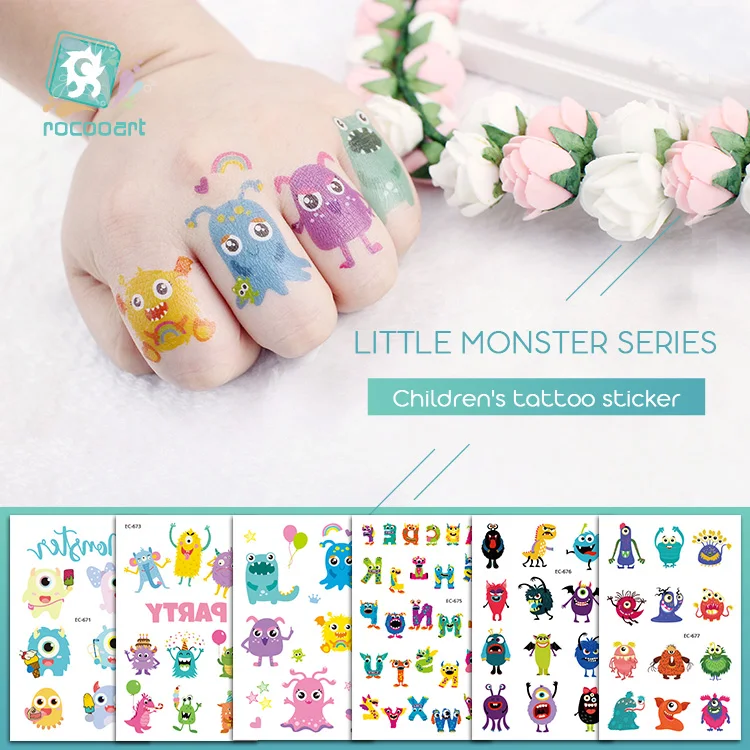 Rocooart Children Tattoo Little Monster Fake Tattoo Kids Gift Temporary Tattoo Sticker Cartoon Tatuagem Party Tatuaje Flash Taty
Rocooart Children Tattoo Little Monster Fake Tattoo Kids Gift Temporary Tattoo Sticker Cartoon Tatuagem Party Tatuaje Flash Taty