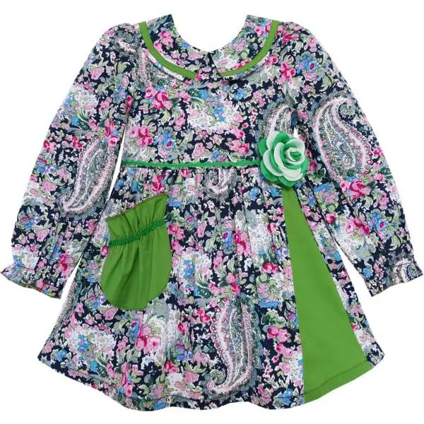 Girls Dress Turn-down Collar Paisley Flower Green Cotton 2020 Summer Princess Wedding Party Dresses Size 2-6 Carnival Vestidos
Girls Dress Turn-down Collar Paisley Flower Green Cotton 2020 Summer Princess Wedding Party Dresses Size 2-6 Carnival Vestidos