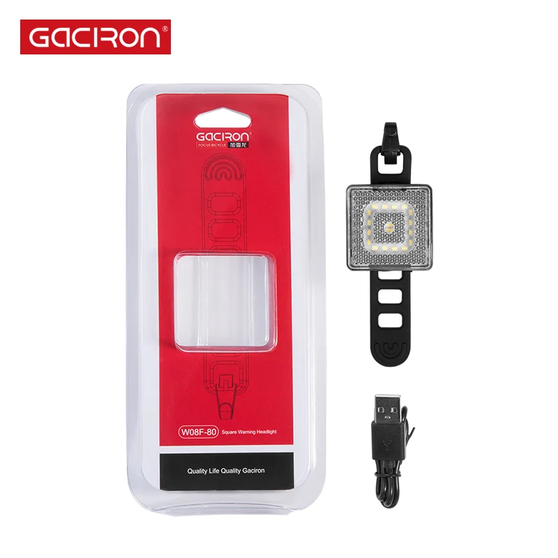 GACIRON 80LM Smart Warning Light Bike Front Rear Light Waterproof Spotlight/Floodlight Bicycle USB Rechargeable Safe Taillight
GACIRON 80LM Smart Warning Light Bike Front Rear Light Waterproof Spotlight/Floodlight Bicycle USB Rechargeable Safe Taillight