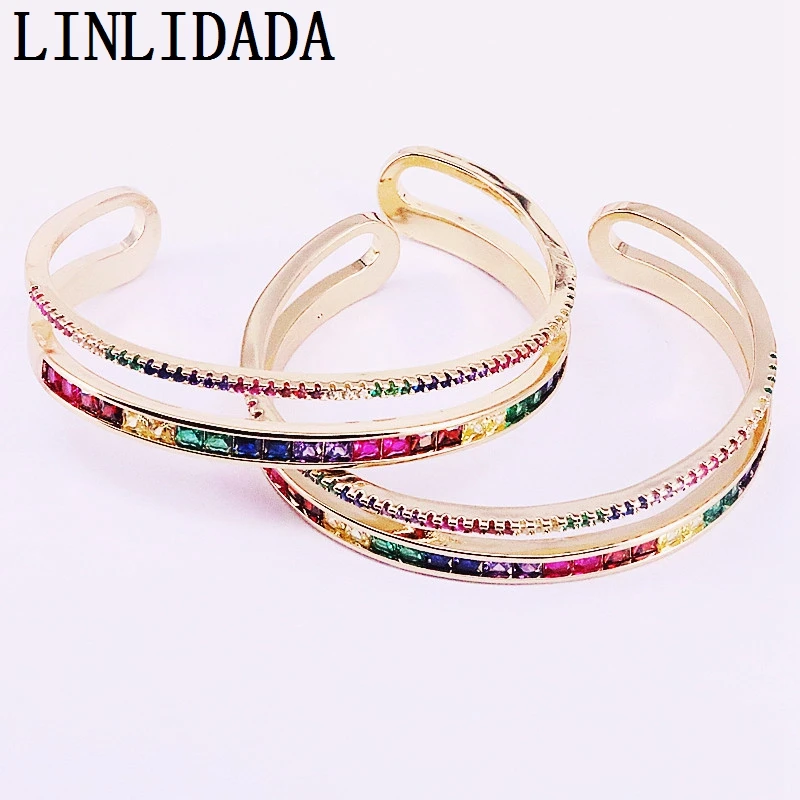 4Pcs 2019 Latest rainbow cubic zirconia cz paved gold filled elegance women bangle bracelet Fashion Jewelry
4Pcs 2019 Latest rainbow cubic zirconia cz paved gold filled elegance women bangle bracelet Fashion Jewelry