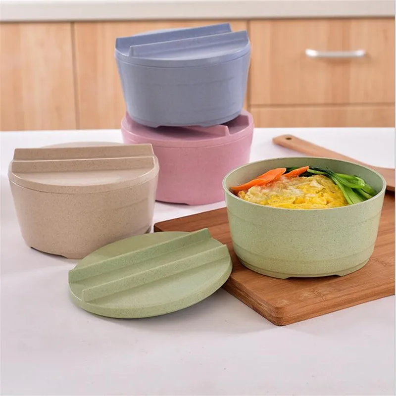 HOMETREE 3 Colors Home Eco Friendly Wheat Straw Rice Bowl With Lid New Creative Drop Bowl Healthy Tableware Kitchen Utensil H496
HOMETREE 3 Colors Home Eco Friendly Wheat Straw Rice Bowl With Lid New Creative Drop Bowl Healthy Tableware Kitchen Utensil H496