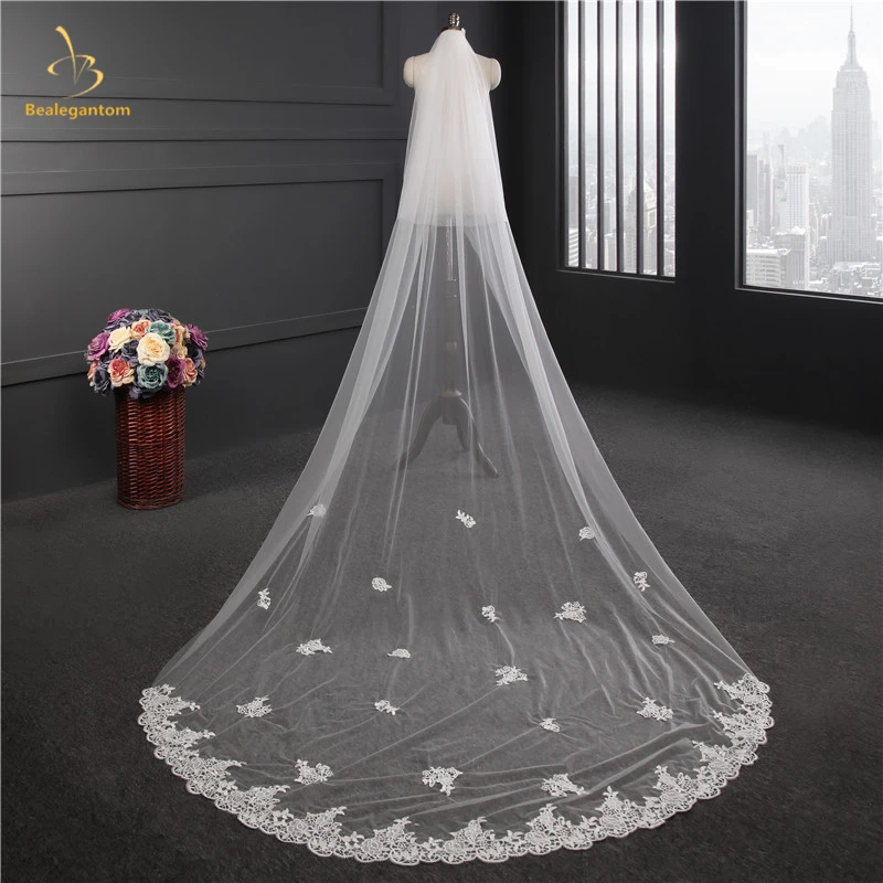 2019 New White Ivory Wedding Veils Veu De Noiva Lace Appliques Wedding Veils Mariage Bridal Veil HL30 QA1341
2019 New White Ivory Wedding Veils Veu De Noiva Lace Appliques Wedding Veils Mariage Bridal Veil HL30 QA1341