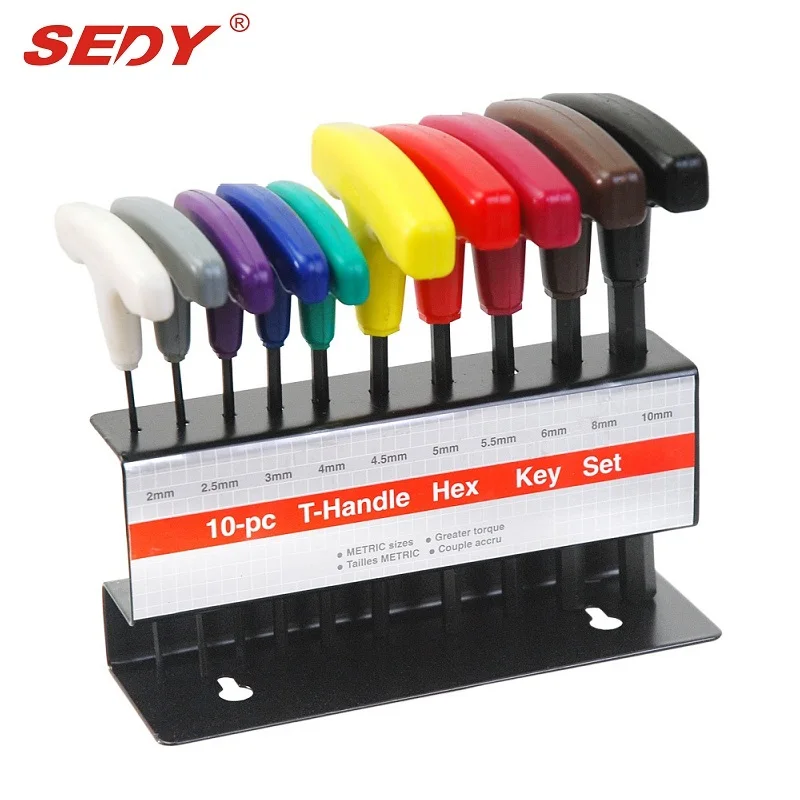 2022---10pcs T Handle Allen Wrench Hex Key Set Metric Multi-function Wrenchs Storage Stand For Car Bicycle Repair Hand Tool Kit
2022---10pcs T Handle Allen Wrench Hex Key Set Metric Multi-function Wrenchs Storage Stand For Car Bicycle Repair Hand Tool Kit