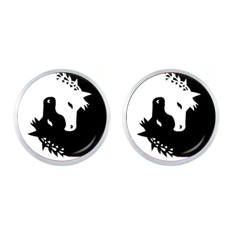 Yin Yang Glass Stud Earrings Black and White Animals Symbol Jewelry Earring Natural Rustic Boho Style Symbolizing Harmony
Yin Yang Glass Stud Earrings Black and White Animals Symbol Jewelry Earring Natural Rustic Boho Style Symbolizing Harmony