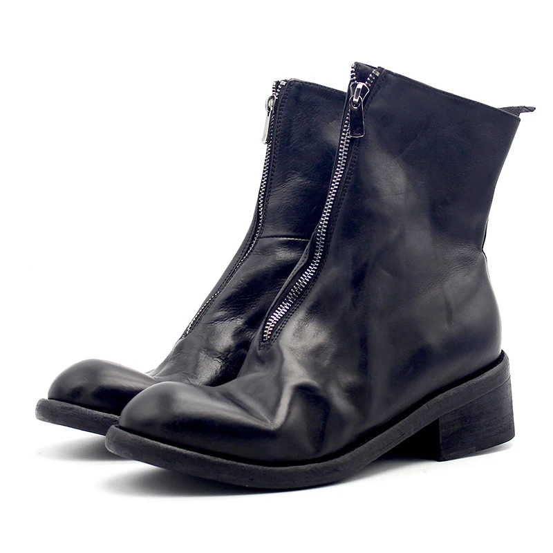 Classic Goodyear zip Boots for men Full Grain Leather Fashion Hot Man Motorcycle Boot
Classic Goodyear zip Boots for men Full Grain Leather Fashion Hot Man Motorcycle Boot