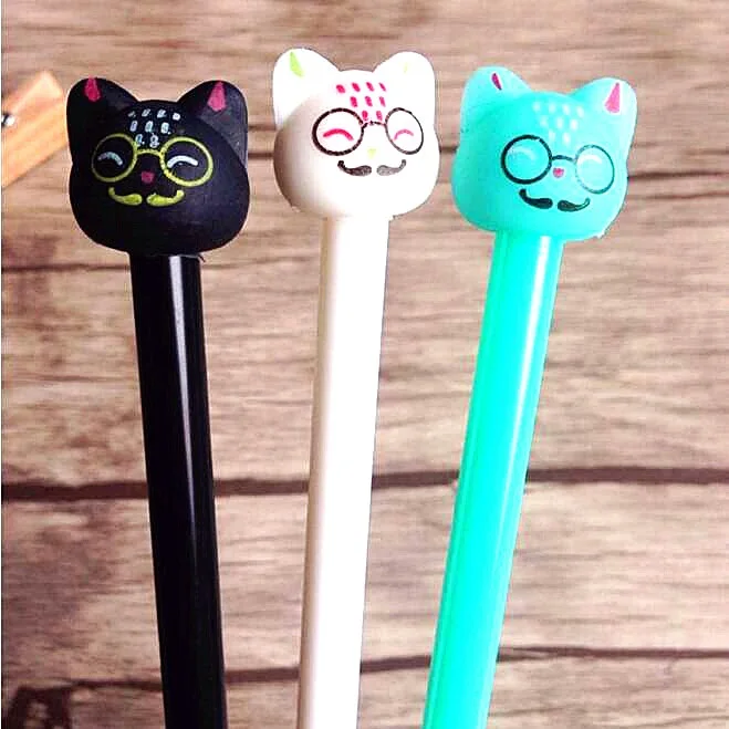 36pcs/lot Cute 3D Cat Head design gel pen for Writing 0.5mm black ink pen Office Study Stationery wholesale
36pcs/lot Cute 3D Cat Head design gel pen for Writing 0.5mm black ink pen Office Study Stationery wholesale